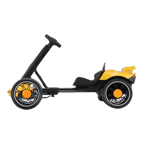 Kart à pédales pas cher pour enfants, avec essieu arrière rapide, pièces de piste gonflable, cadre pliable, électrique et musical - Product Image 6