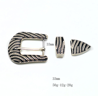 Boucle de ceinture personnalisable pour femme, style western cowboy, trois pièces, en alliage de zinc plaqué 33MM-40MM, accessoires de ceinture imprimés par transfert thermique