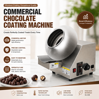 Machine à enrober les noix au chocolat de qualité commerciale, norme allemande Deutstandard, vitesse réglable, pour usage domestique et professionnel