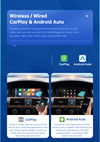 Décodeur sans fil CarPlay Android Auto pour écrans de 6,5/7/8 pouces pour Audi A3/A4/A6/A7/A8/Q3/Q5/Q7 AirPlay Hicar Miracast CarLife AHD