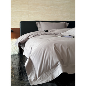 Autumn Winter Thickened 100 Count Long Staple Cotton Four Piece <b>Bedding</b> <b>Set</b> Minimalist Style Sheet <b>Set</b> Keep Warm - Product Image 5