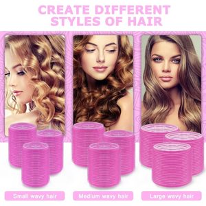 Bán buôn nhựa cầm tay tạo kiểu tóc con lăn Hot Con lăn tóc tóc Curler thổi khô Con lăn móc vòng lặp - Product Image 5