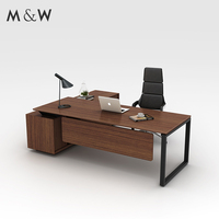 Table en bois d'usine M & W Meubles design Bureau de luxe pour chef de bureau