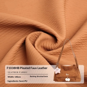 Cuir semi-PU de 1,0 mm, cuir synthétique PVC écologique résistant à l'abrasion pour sacs à main pour femmes F1038HB - Product Image 1