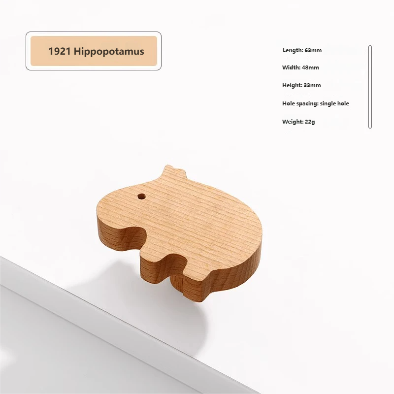 Solid Wood Hippo Single Hole