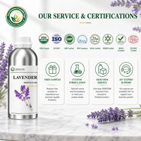 Huile Essentielle de Lavande Naturelle Purifiante (Lavandula Angustifolia) pour Linge Frais et Nettoyage Domestique