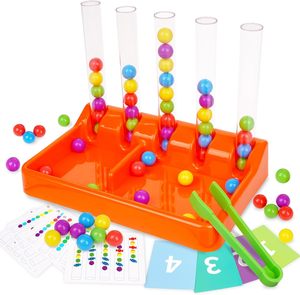 Gioco Educativo Montessori 2024 con Perline Arcobaleno in Plastica, Puzzle <span class=keywords><strong>di</strong></span> Smistamento Colori e Conteggio <span class=keywords><strong>per</strong></span> <span class=keywords><strong>Bambini</strong></span> dai <span class=keywords><strong>3</strong></span> ai 5 <span class=keywords><strong>Anni</strong></span>, Giocattolo Impilabile Prescolare - Product Image 1