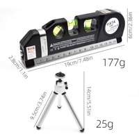 Niveau laser infrarouge multifonctionnel 3-en-1 LV03+ avec trépied, outil de mesure vertical et horizontal portatif 650-680nm