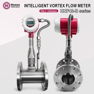 DN50 Druklucht <span class=keywords><strong>Vortex</strong></span> Flowmeter 4-20mA SS304 Gas & Water Flowmeter Druk Temperatuurcompensatie Flens Honno HNF40-B - Product Image 1