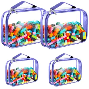 투명 레고 테이블 액세서리 아동 친화적 장난감 정리함 & 수납가방