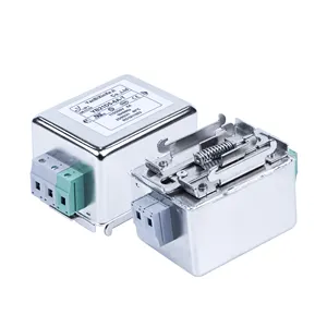 6A电流端子块输出电源滤波器增强型单相Emi滤波器，带Din导轨