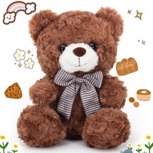 Ours en peluche mignon <span class=keywords><strong>de</strong></span> taille personnalisée, super doux, animaux en peluche, jouets en peluche brodés, peluches, cadeau pour les filles - Product Image 1
