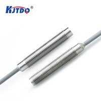 KJT M8 affleurant NPN PNP NO NC 1/2/3mm DC 12V 24V 36V NO NC interrupteur de capteur de proximité inductif avec CE