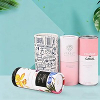 Boîte Cadeau Cylindrique en Papier Kraft Recyclé Noir Personnalisable Emballage Haut de Gamme pour Thé, Cosmétiques et Ceintures