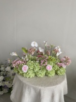 Fleurs artificielles roses en boule personnalisées ODM OEM pour la décoration de mariage, cérémonie, événement de Noël, fête, fournitures de décoration