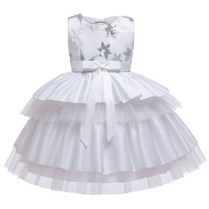 Robes pour filles, enfants, dernières tendances, pour anniversaire, avec fleurs pailletées, robe de fête tutu, L5158 - Product Image 4