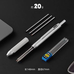 Custom Sports Business Metal Black Technology Four-in-One Multicolor Ballpoint Automatic Pencil Gravity Sensing 1.0mm Students - Product Image 4