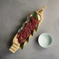 Vente en gros d'équipements de restauration, plateau de service pour sashimi et sushi japonais, bateau à sushi en bois