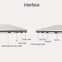 Nuevo libro Estilo de Yoga de 13,3 pulgadas Soporte flexible de 360 grados Sam-sung Dex con HD Out Cloud Meeting Monitor portátil de estilo portátil