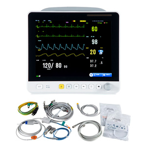 Monitor Multiparamétrico Veterinario Portátil de Alta Calidad VM12, Pantalla Táctil de 12.1 Pulgadas, Fuente de Alimentación Eléctrica - Product Image 2