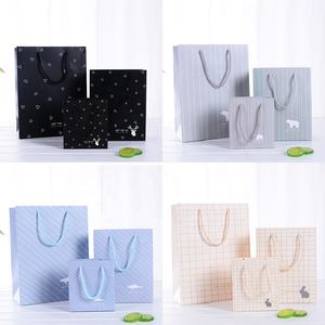 Su misura Logo del Marchio di Lusso Boutique Shopping Bianco <span class=keywords><strong>Bustine</strong></span> di Tè di Carta <span class=keywords><strong>Regalo</strong></span> Con Il Nastro Maniglie - Product Image 3