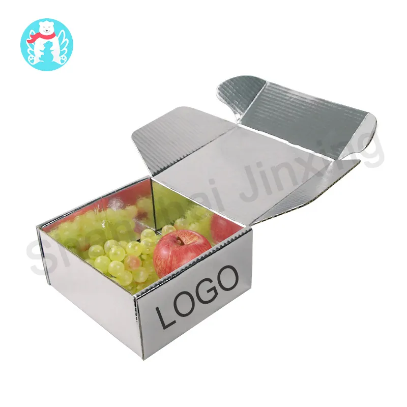 Frozen Meat Seafood Cardboard Carton Boxes Cold chain transportation box Customized Custom Logo insulated shipping boxes