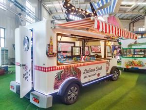 Elektrischer Fast-Food-LKW Mobiler Lebensmittel wagen Anhänger/Hot <span class=keywords><strong>Dog</strong></span> Verkaufs wagen Eis Push Cart von <span class=keywords><strong>Polly</strong></span> - Product Image 3