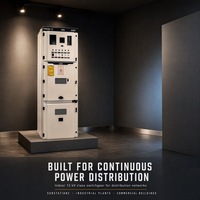 Armoire de distribution électrique 630A triphasée, Tableau d'alimentation haute tension, Appareillage haute tension métallique IP4X