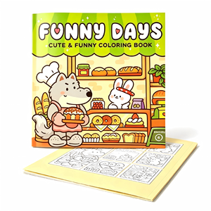 Service d'impression de livres de <span class=keywords><strong>coloriage</strong></span> personnalisés écologiques pour enfants, avec couverture rigide en carton/carton ondulé, laminés <span class=keywords><strong>et</strong></span> imperméables - Product Image 2