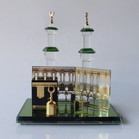Décorations musulmanes en cristal le Minaret de la Mosquée de La Mecque et la Kaaba Cadeaux de l'Aïd du Ramadan