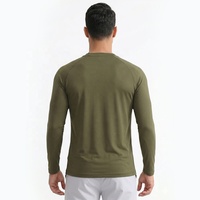 Pull technique léger à manches longues en coton tricoté pour homme, coupe ajustée, avec logo personnalisé, idéal pour le quotidien et les trajets