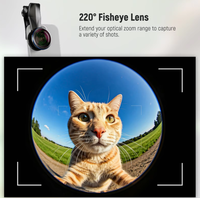 Objectif Fisheye NEEWER LS 29 PRO 8 mm avec filetage 17 mm, objectif manuel à clipser pour smartphone, pour photographie créative de paysages et de concerts