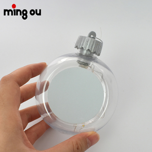 Giáng sinh rõ ràng nhựa nửa bóng DIY những người đam mê in ấn thăng hoa trống LED thắp sáng Cây giáng sinh nhựa bóng - Product Image 5