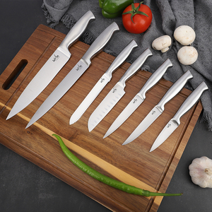 14in1 thép không gỉ nhà bếp đầu bếp dao thiết lập kéo Mài Khối Nhà bếp dao bộ với Hộp quà tặng - Product Image 5