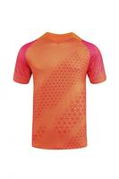 Jersey Badminton Poliester 100% Motif Sarang Lebah Kustom, Bernapas, Peregangan Empat Arah, Cepat Kering, Seragam Tim Pertandingan, Layanan OEM ODM