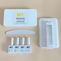 MyBeautyNails – ensemble de colle à Gel adhésif et de lampe à ongles, marque privée OEM, Kit d'extensions d'ongles en Gel transparent souple