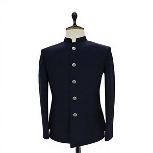 Black Beaded Embroidered Jodhpuri Sherwani Men Traditional Formal Wedding Party Jacket - Product Image 1