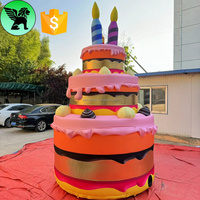 Réplique gonflable de gâteau d'événement géant de 5m modèle gonflable de gâteau de publicité personnalisé pour A10100 promotionnel