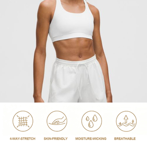 Sujetador Deportivo Superelástico para Mujer, Top de Nylon para Entrenamiento Físico, Sujetador Sexy Blanco para Ejercicio, Ropa Deportiva - Product Image 3