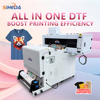 Printer DTF All in One Presisi Tinggi Ukuran A1 60cm Tinta Putih Mesin Transfer DTF Tahan Lama untuk Pencetakan Transfer Panas Pakaian