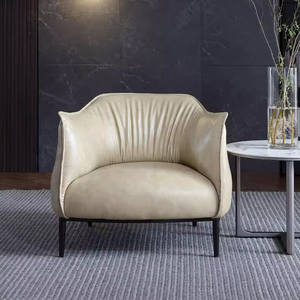 Sillón Reclinable <span class=keywords><strong>de</strong></span> Metal <span class=keywords><strong>de</strong></span> Diseño Nórdico Estilo Italiano con Relleno <span class=keywords><strong>de</strong></span> Plumón <span class=keywords><strong>de</strong></span> Ganso para Sala <span class=keywords><strong>de</strong></span> Estar, Uso Recreativo, Muebles para el Hogar - Product Image 2