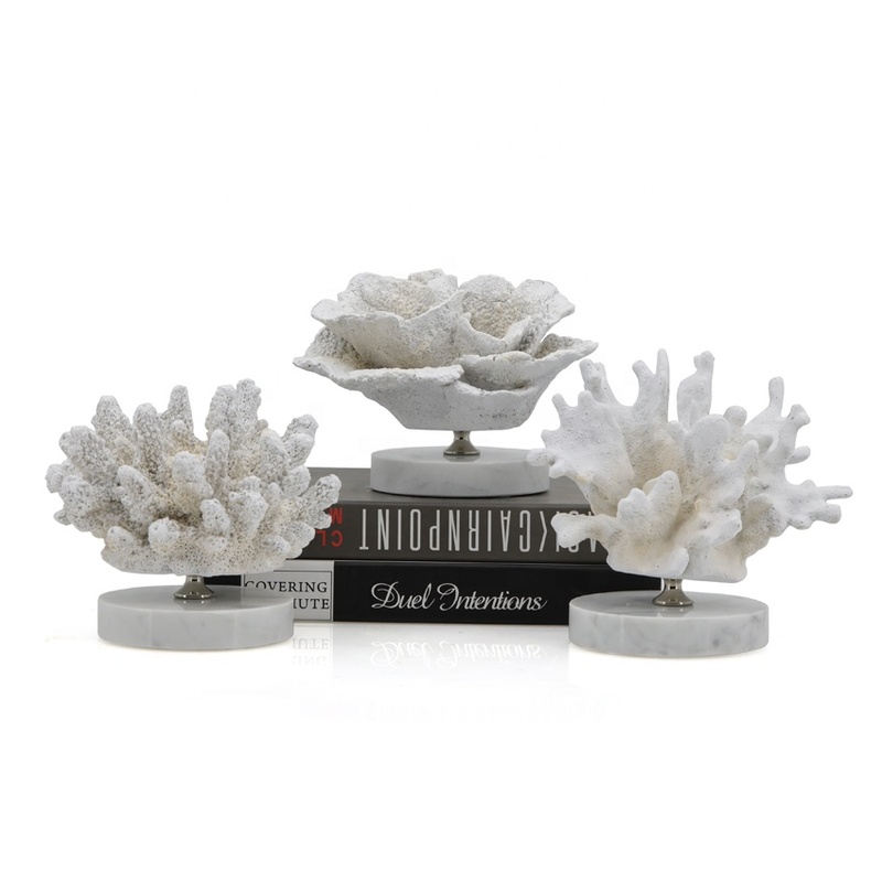 Artificial Aquarium Resin Coral Decor Marble