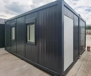 2 Geschichte Notfall Modulares Ferienhaus Stadthaus Casa Container Van 20ft Toilette mit Dusche Personal Gehäuse