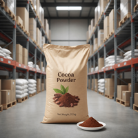 Poudre de cacao noir de qualité supérieure, procédé hollandais, pour la pâtisserie professionnelle, les boissons, le chocolat et la confiserie