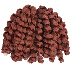 12inch Spring Mambo Twist Jumpy Wand Crochet Hair Braids Bounce Short Afro Curly Crochet Braid Wand Curl Synthetic Braiding Hair