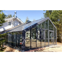 Taille personnalisée pour l'extérieur Serre-solarium 4 saisons Gazebo en aluminium Pergola véranda en verre