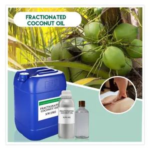 Olio essenziale fornitura di olio di cocco frazionato massa di massaggio del corpo olio di cocco vergine