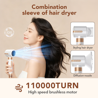 Ensemble de sèche-cheveux professionnel 7 en 1, moteur haute vitesse, ionique, multi-styler, boucleur automatique, séchage rapide, outil de salon pour femmes