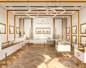 Vitrina de Joyería de Vidrio de Lujo, Ecológica y Duradera, Personalizada con LED |   Solución Integral de Exhibición y Tienda en un Solo Lugar - Product Image 3