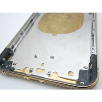 Boîtier de remplacement personnalisé de luxe plaqué or 24 carats avec verre doré pour iPhone 12 Pro